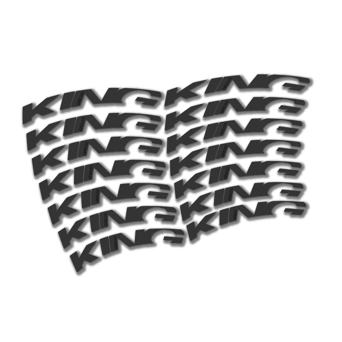 Very Dark Grey decal for Chris King GRD23 2023-2026 road wheel – bike sticker vinyl
