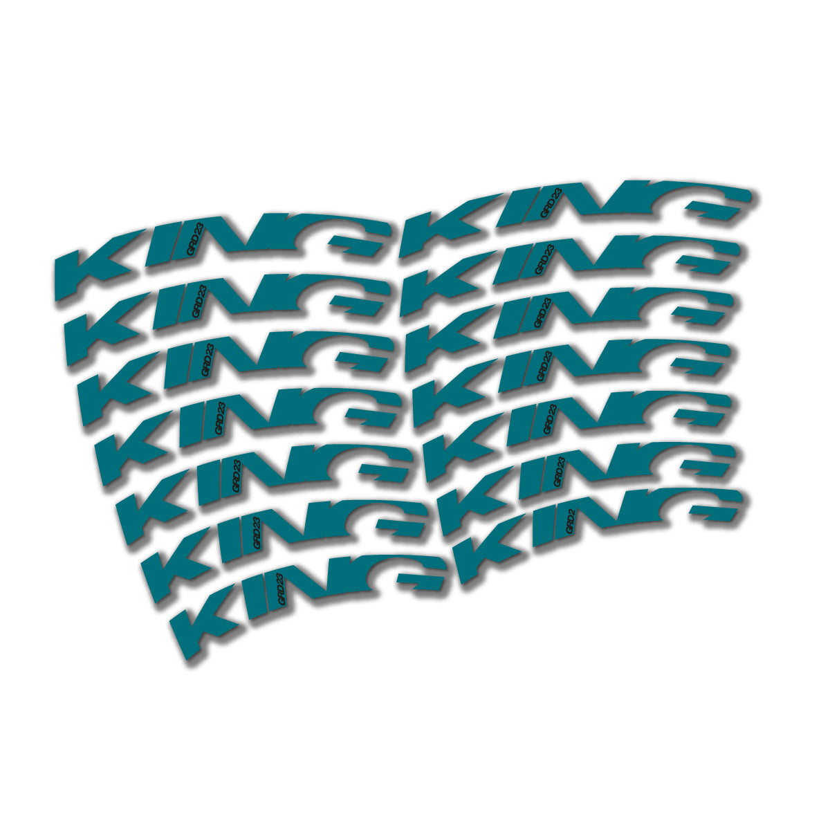 Dark Turquoise decal for Chris King GRD23 2023-2026 road wheel – bike sticker vinyl