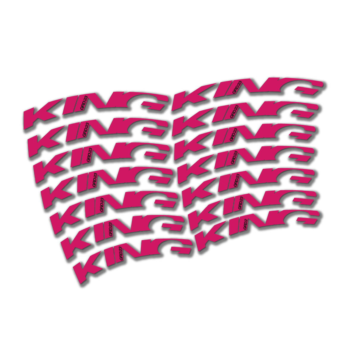 Dark Pink decal for Chris King GRD23 2023-2026 road wheel – bike sticker vinyl