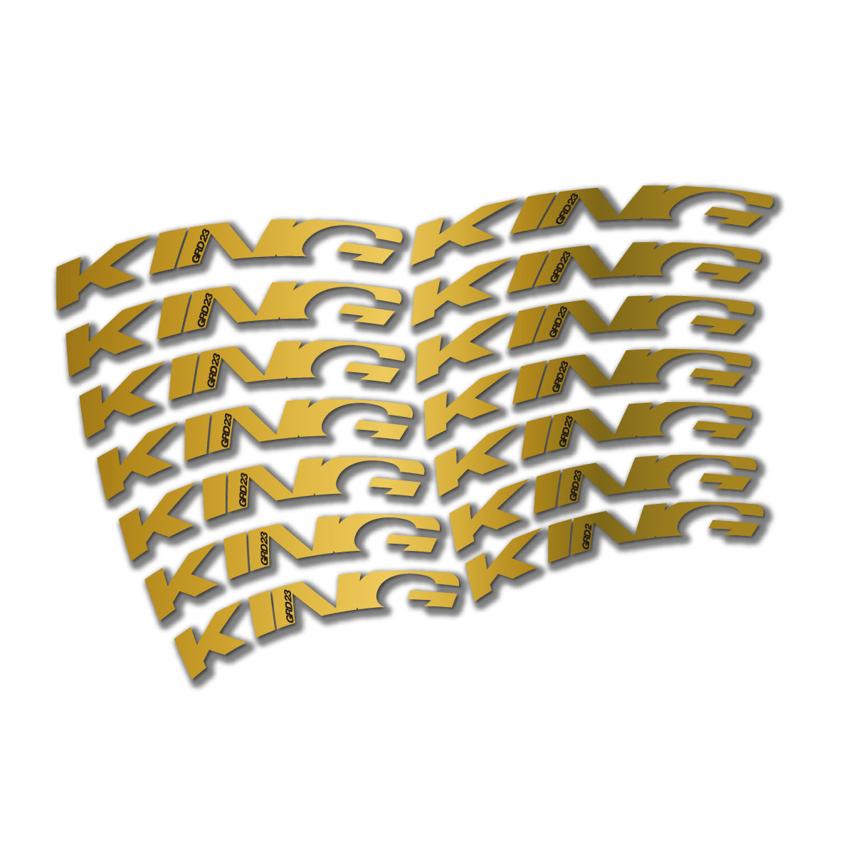 Gold decal for Chris King GRD23 2023-2026 road wheel – bike sticker vinyl