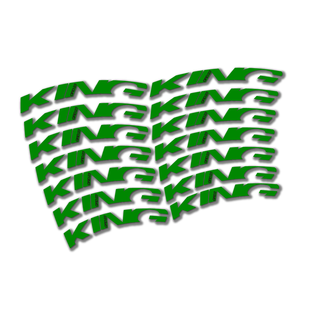 Medium Green decal for Chris King GRD23 2023-2026 road wheel – bike sticker vinyl