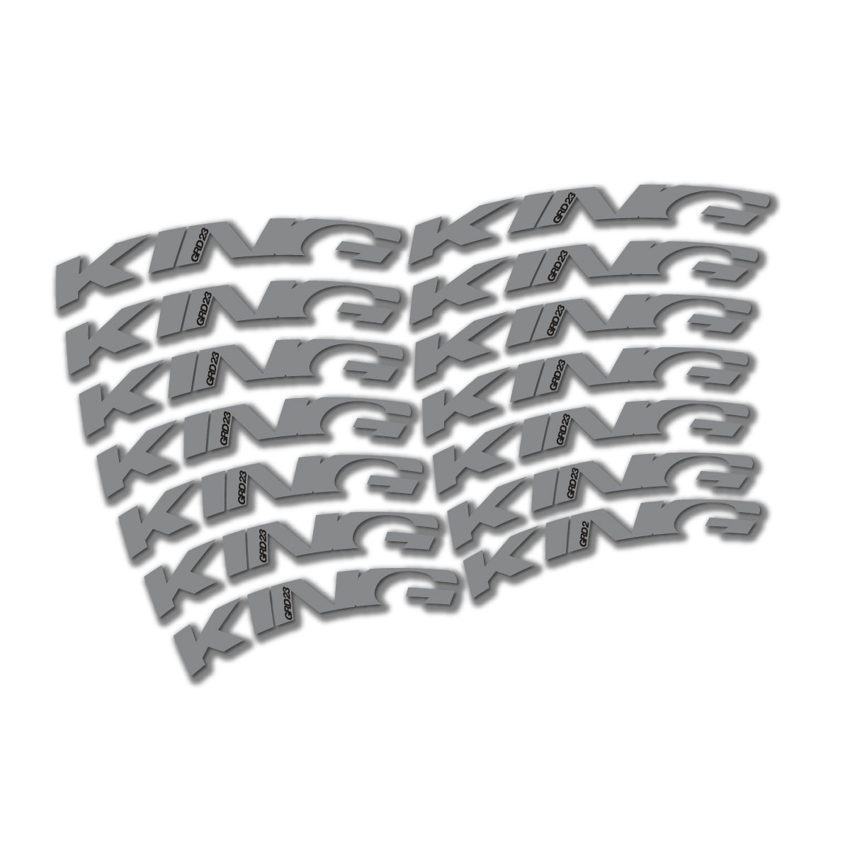 Traffic Grey decal for Chris King GRD23 2023-2026 road wheel – bike sticker vinyl