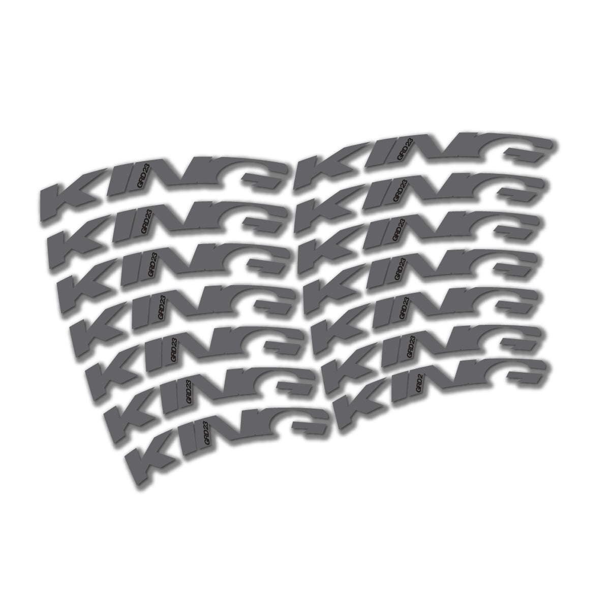 Medium Grey decal for Chris King GRD23 2023-2026 road wheel – bike sticker vinyl