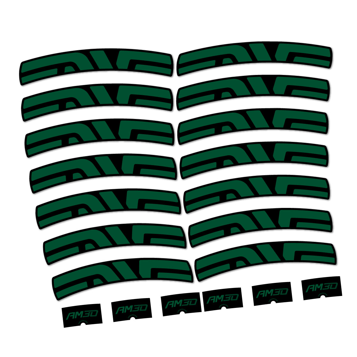 Dark Green decal for Envx AM30 2026 road wheel – bike sticker vinyl