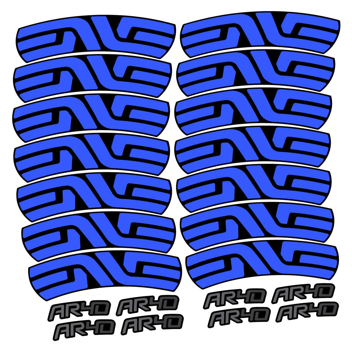 Medium Blue decal for Envx AR40 2026 road wheel 40mm – bike sticker vinyl
