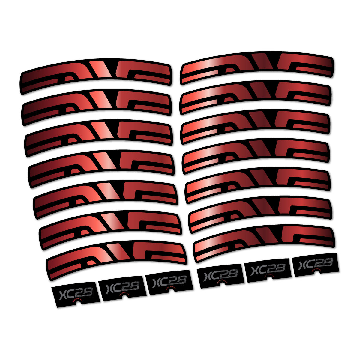 Stickers compatibles Envx XC28 2026 pour jantes route – autocollants vinyle - Cuivre