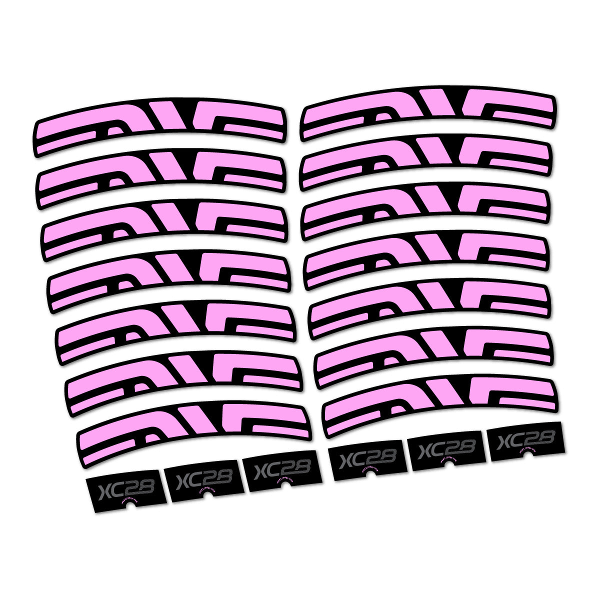 Stickers compatibles Envx XC28 2026 pour jantes route – autocollants vinyle - Lilas Clair