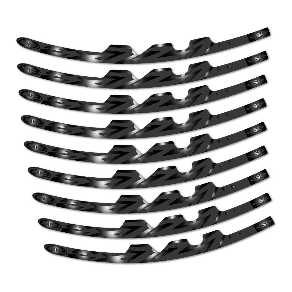Black decal for Mavic EX721 2010-2026 road wheel – bike sticker vinyl