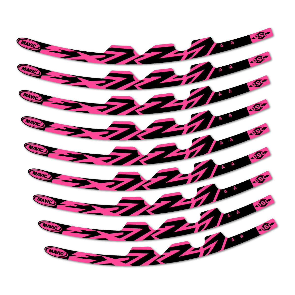 Bubblegum Pink decal for Mavic EX721 2010-2026 road wheel – bike sticker vinyl