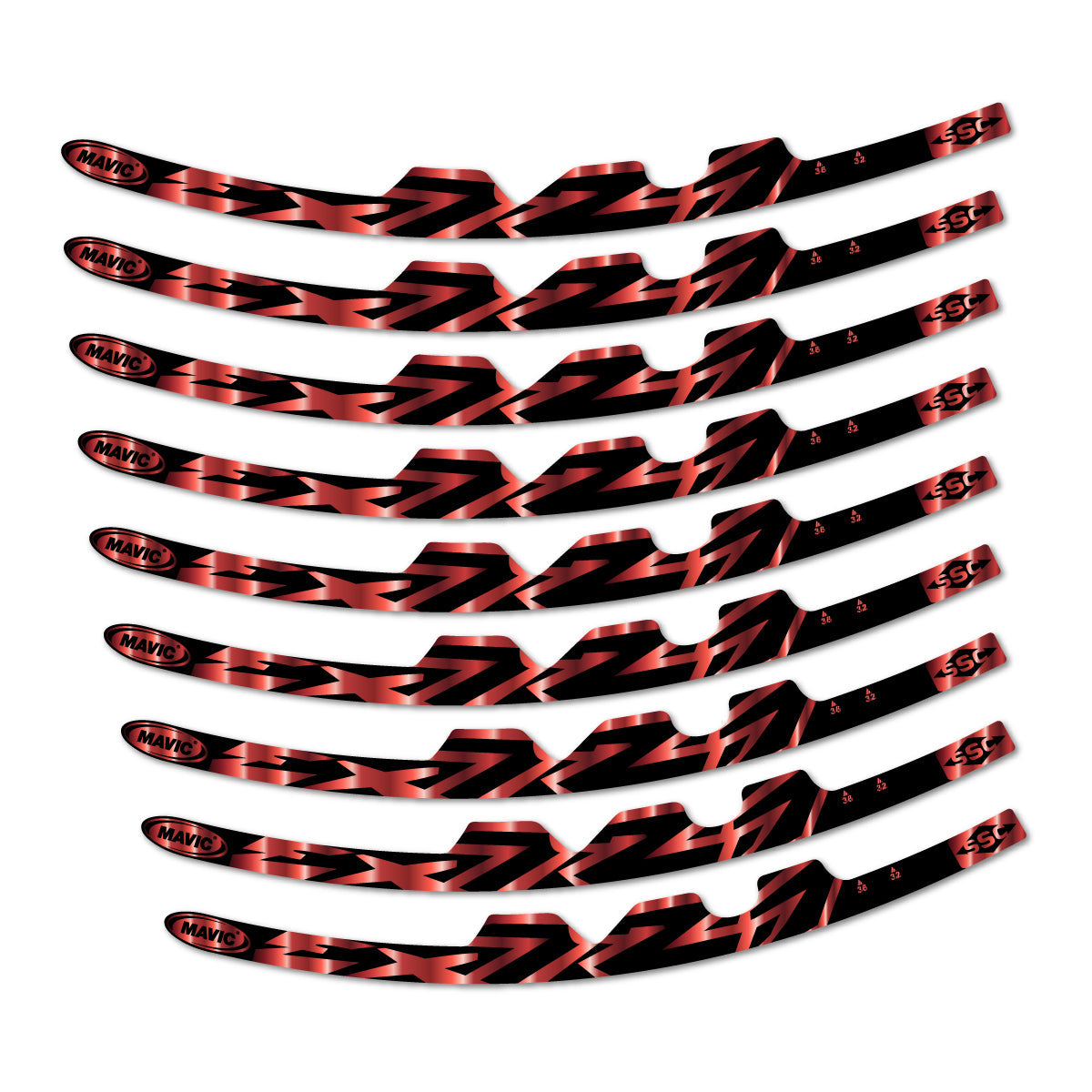 Copper decal for Mavic EX721 2010-2026 road wheel – bike sticker vinyl