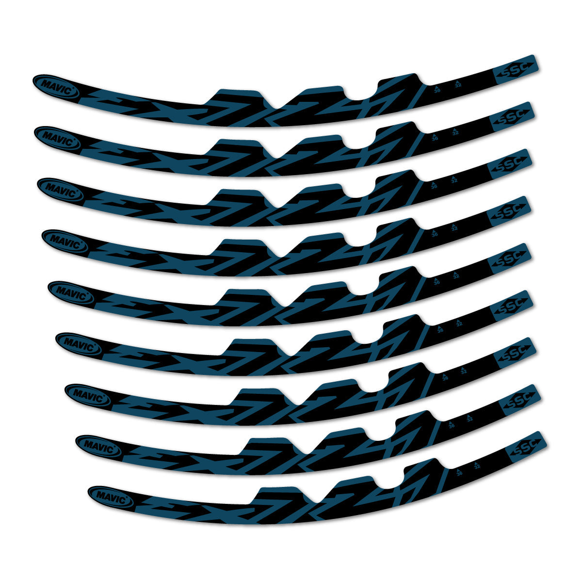 Dark Lake decal for Mavic EX721 2010-2026 road wheel – bike sticker vinyl