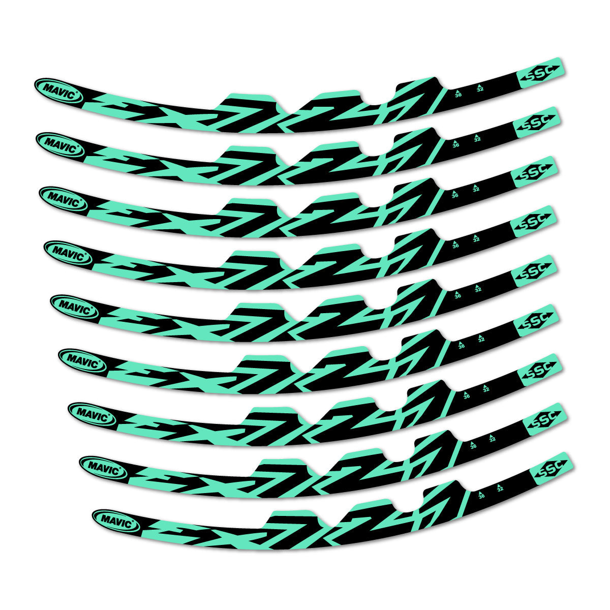 Mint decal for Mavic EX721 2010-2026 road wheel – bike sticker vinyl