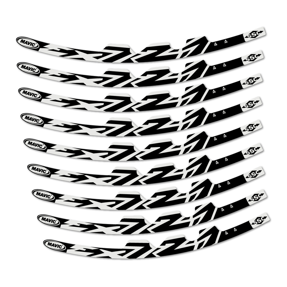 Pearl Grey decal for Mavic EX721 2010-2026 road wheel – bike sticker vinyl