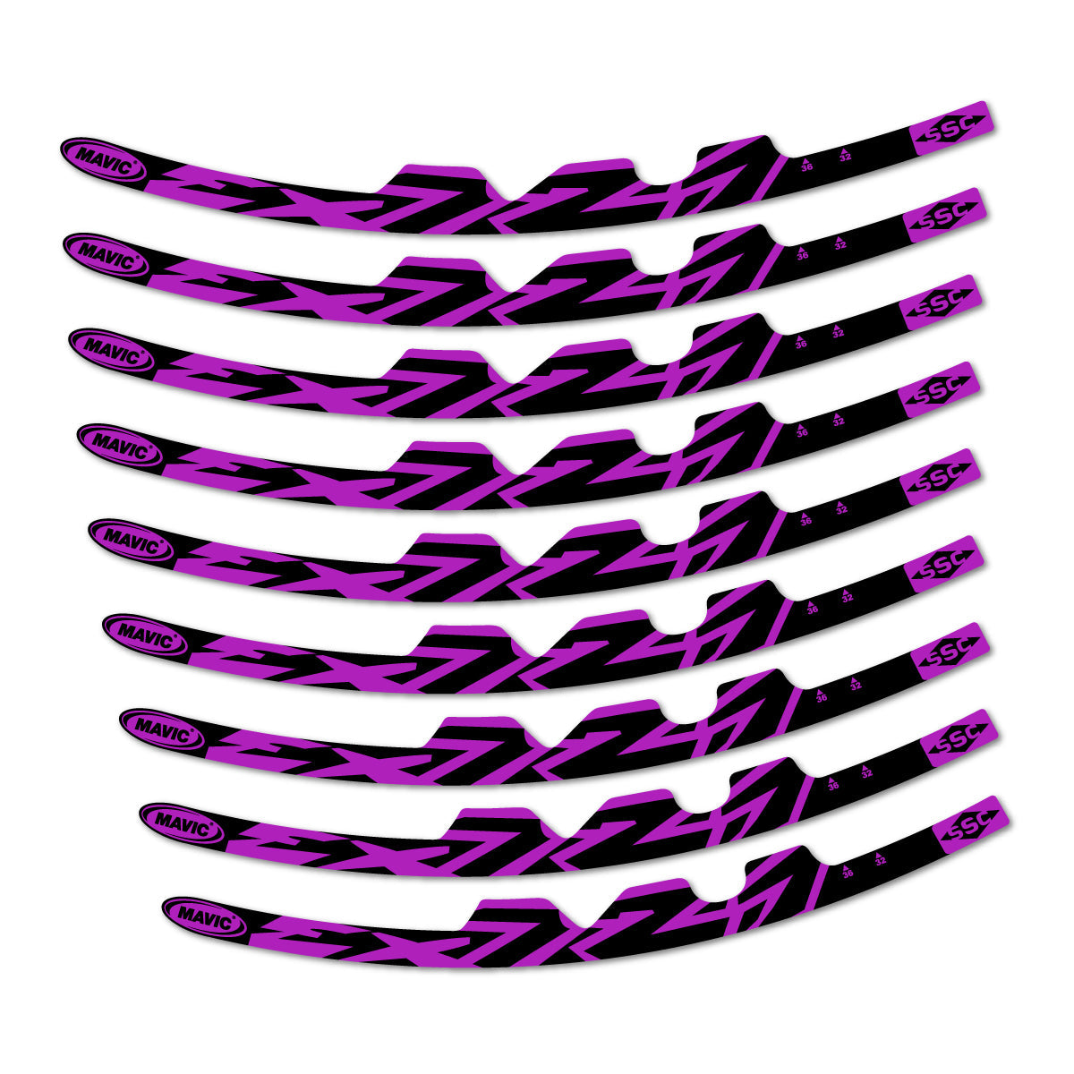 Violet Pink decal for Mavic EX721 2010-2026 road wheel – bike sticker vinyl
