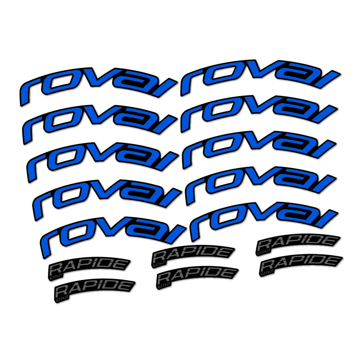 Sea Blue decal for Roval Rapide TL 2022-2026 road wheel – bike sticker vinyl