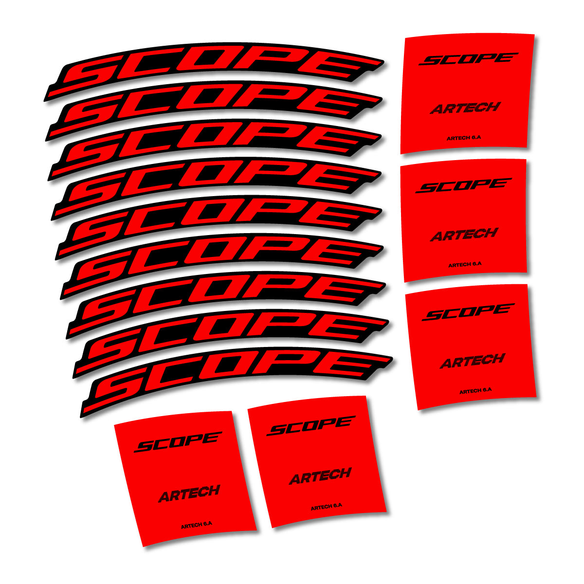 Stickers roue vélo Scope Artech 6.A 2026 autocollant vinyle