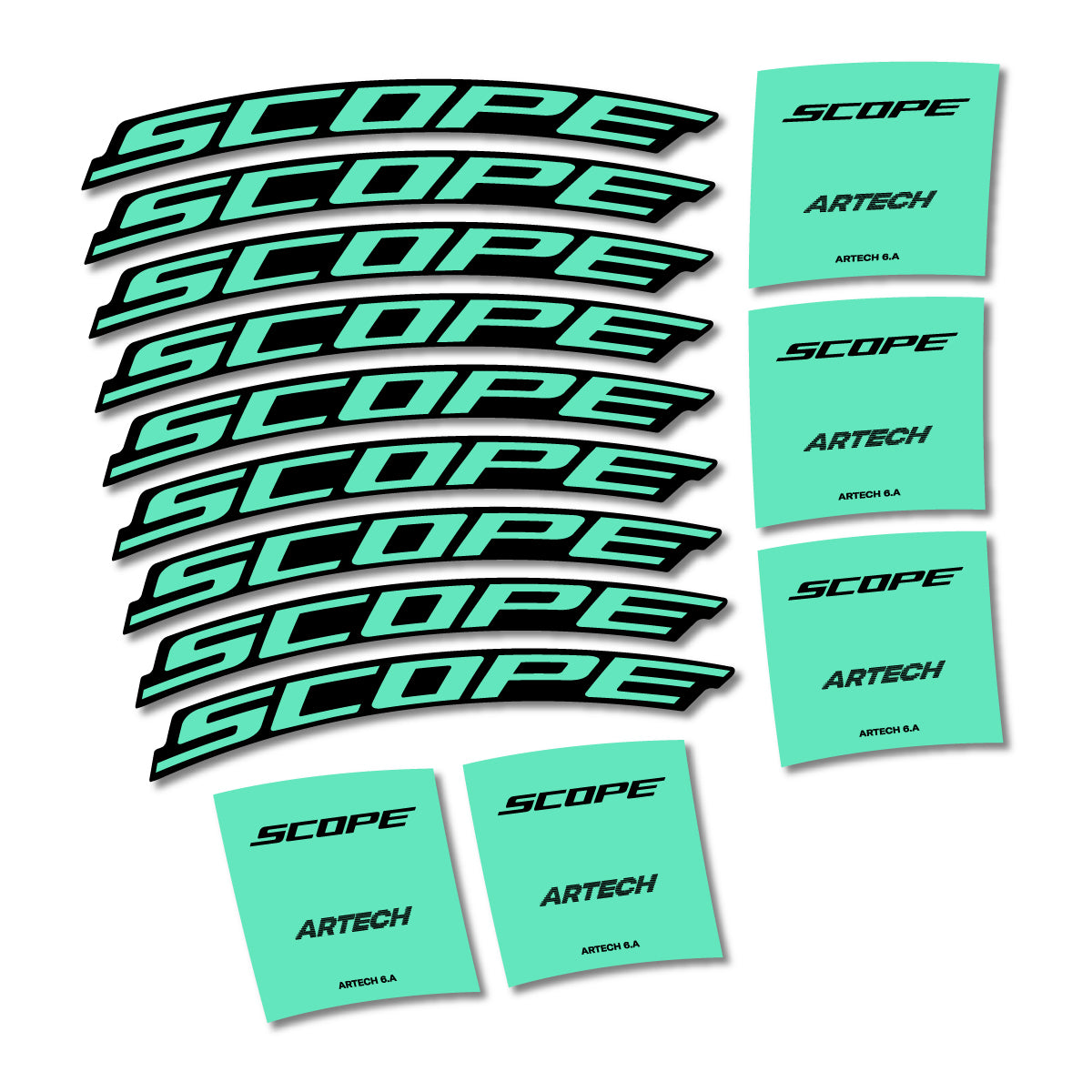 Stickers roue vélo Scope Artech 6.A 2026 autocollant vinyle