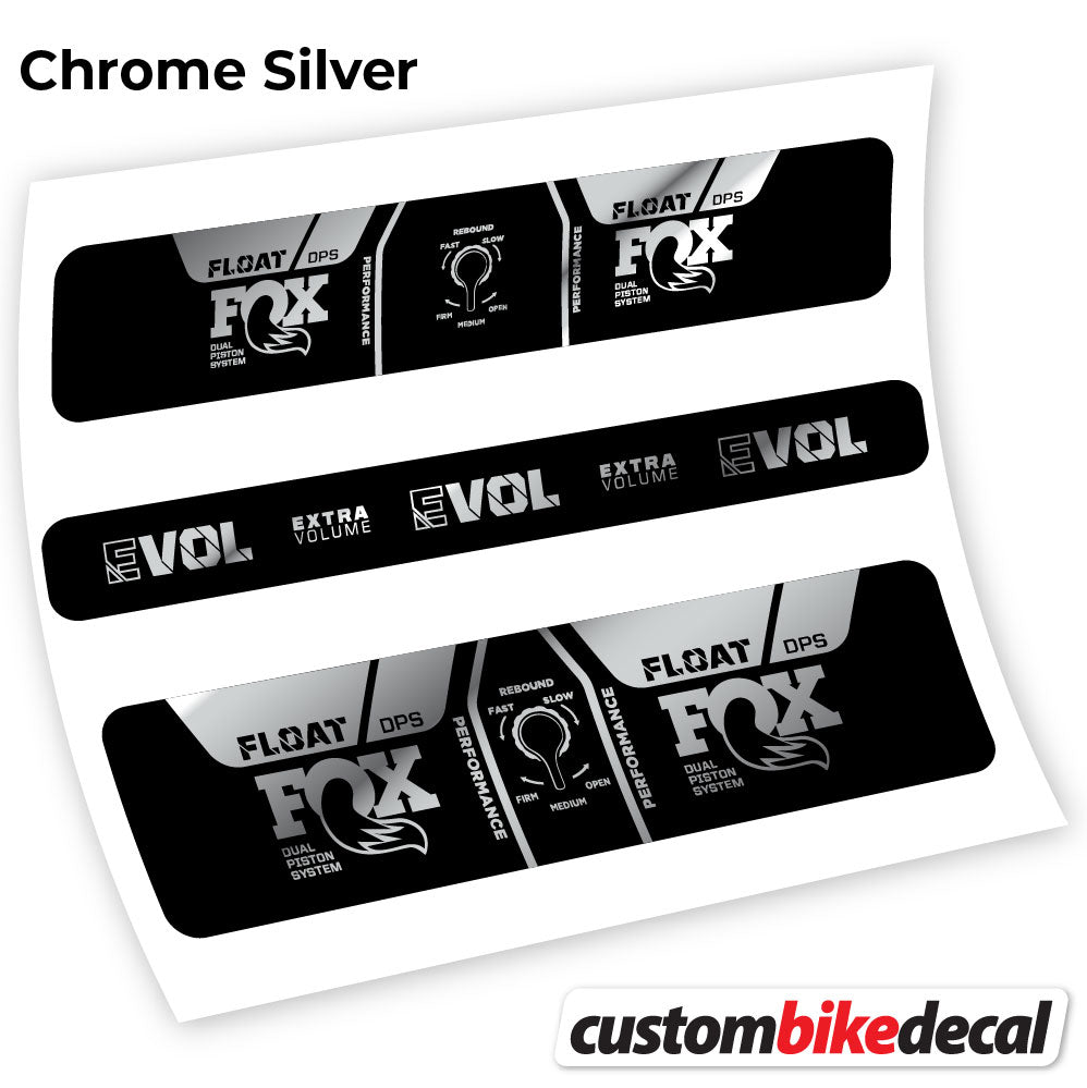 Chrome Silver decal for Fox DPS Performance 2021 rear shock – bike sticker vinyl