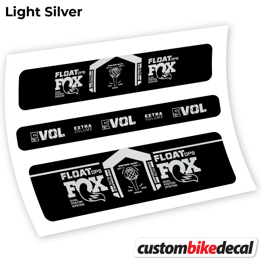 Light Silver decal for Fox DPS Elite 2021 rear shock – bike sticker vinyl