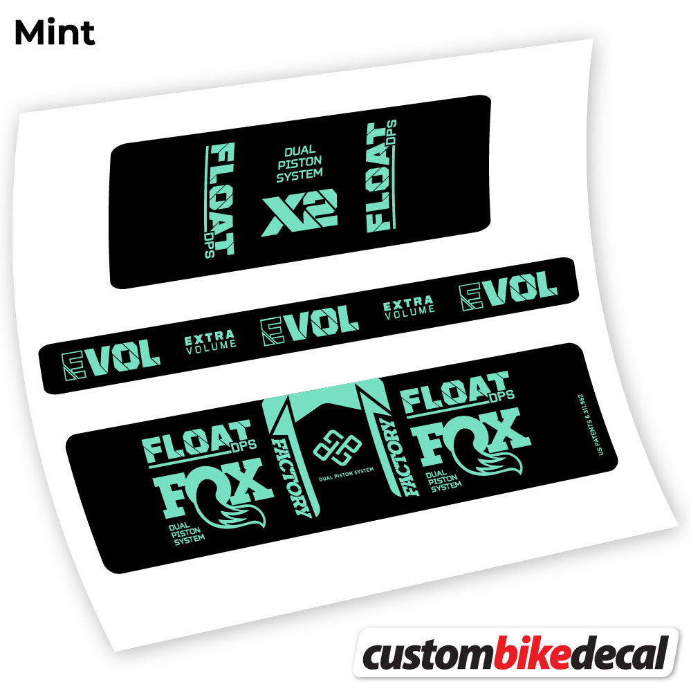 Mint decal for Fox Float DPS X2 2021 rear shock – bike sticker vinyl