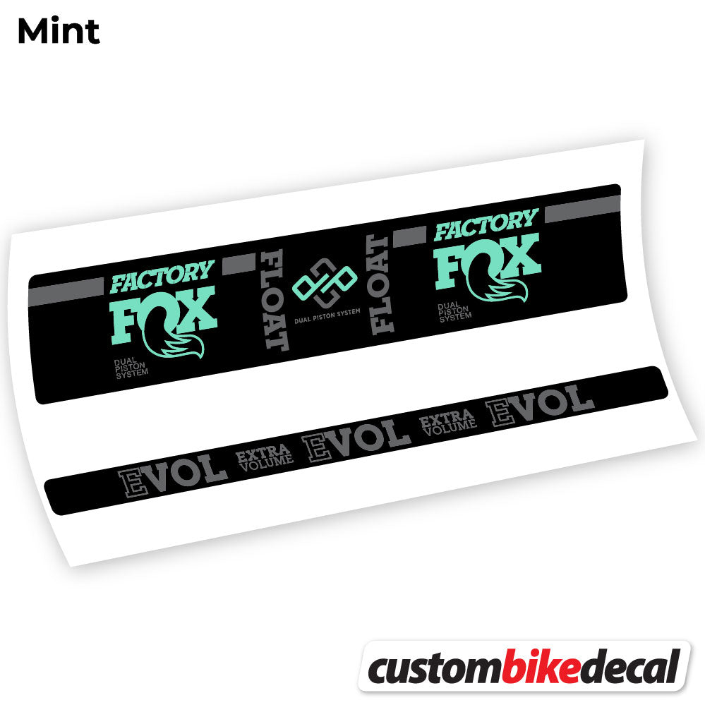 Mint decal for Fox Float Factory Float rear shock – bike sticker vinyl