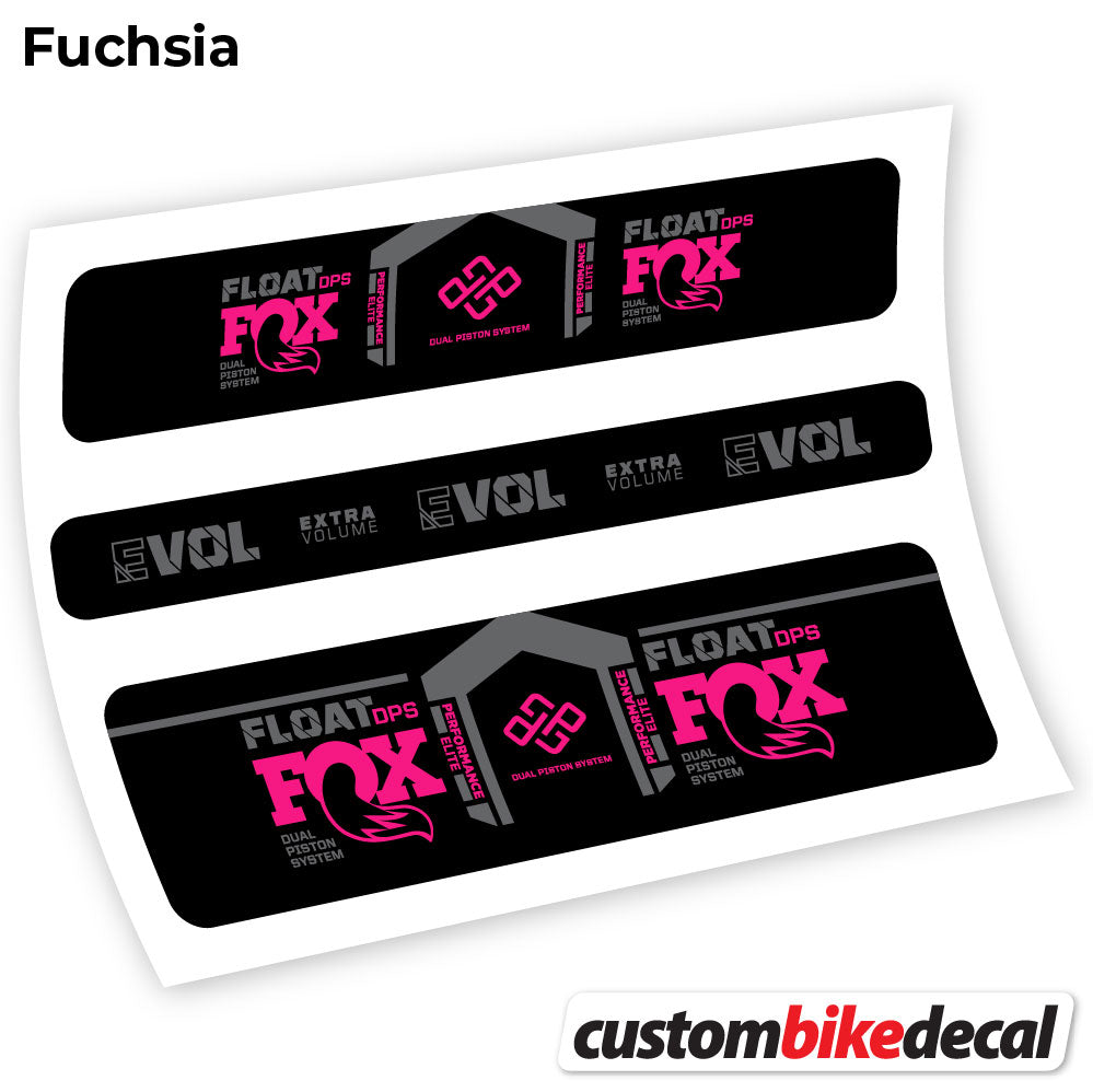 Fuchsia decal for Fox DPS Performance Elite 2021 Remote rear shock – bike sticker vinyl
