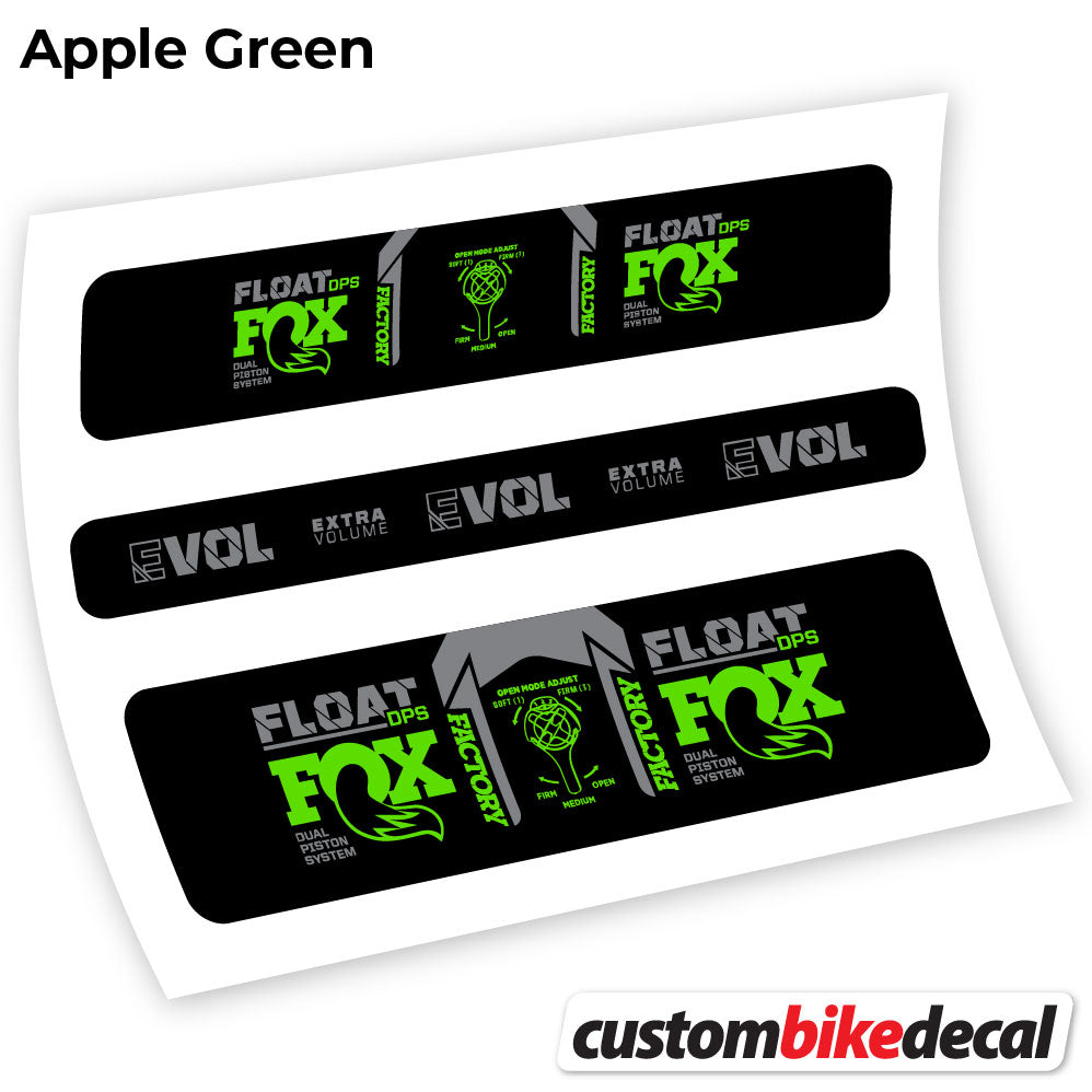Apple Green decal for Fox DPS Factory 2021 rear shock – bike sticker vinyl