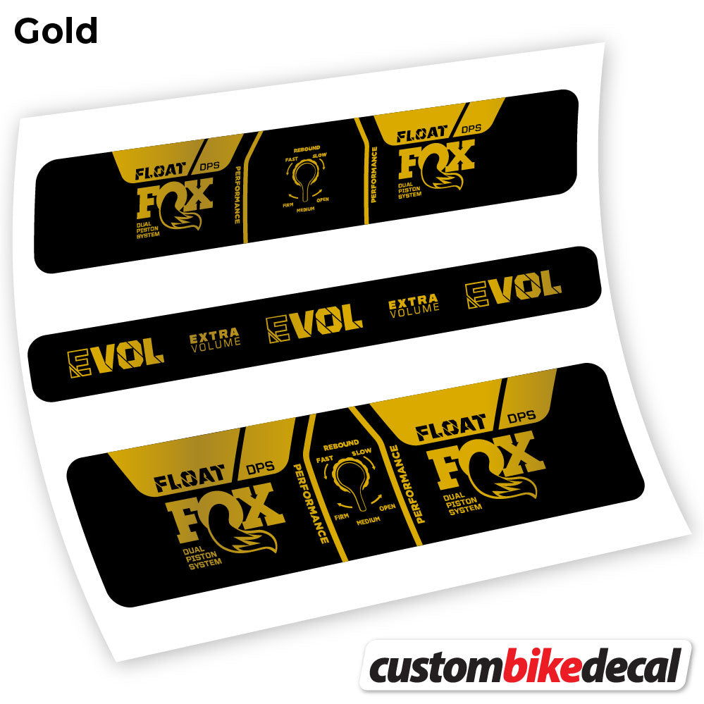 Gold decal for Fox DPS Performance 2021 rear shock – bike sticker vinyl