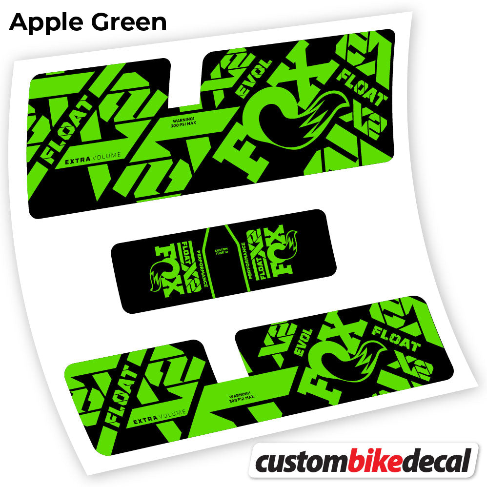 Apple Green decal for Fox X2 Performance 2021 rear shock – bike sticker vinyl