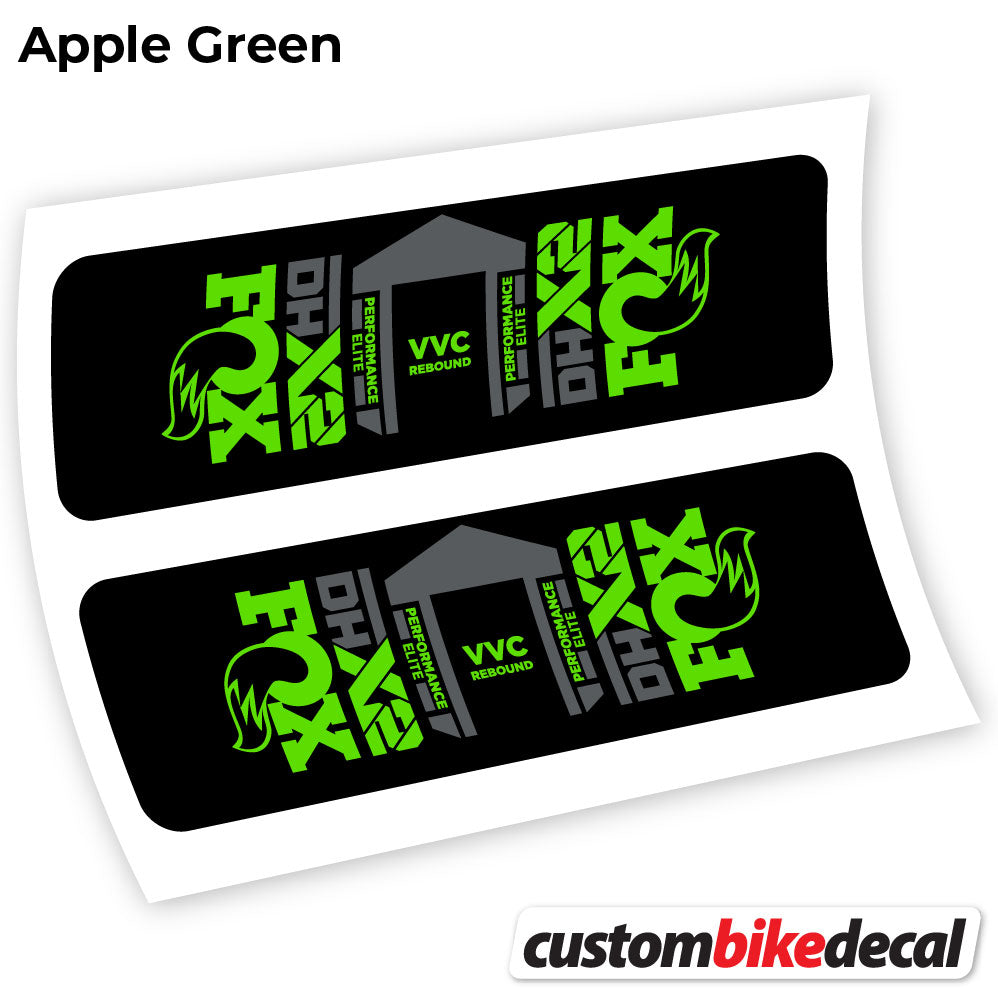 Apple Green decal for Fox DHX2 Elite 2021 rear shock – bike sticker vinyl