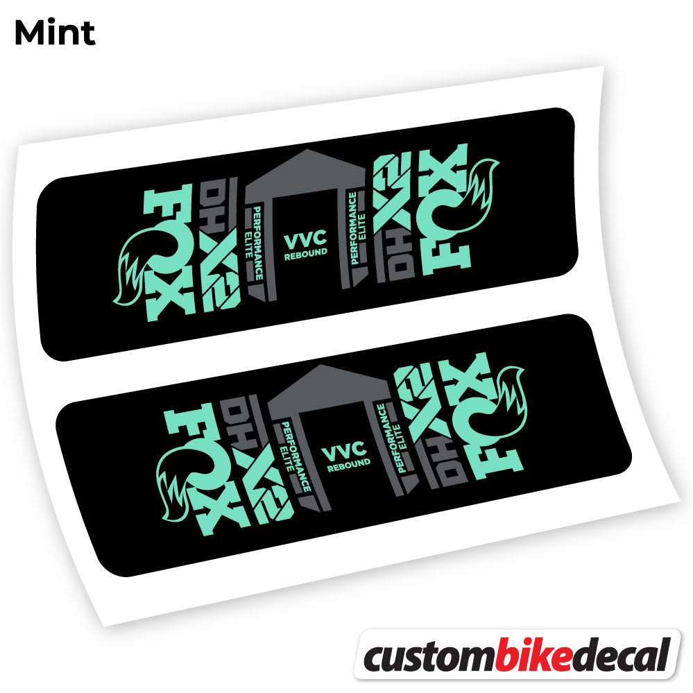 Mint decal for Fox DHX2 Elite 2021 rear shock – bike sticker vinyl