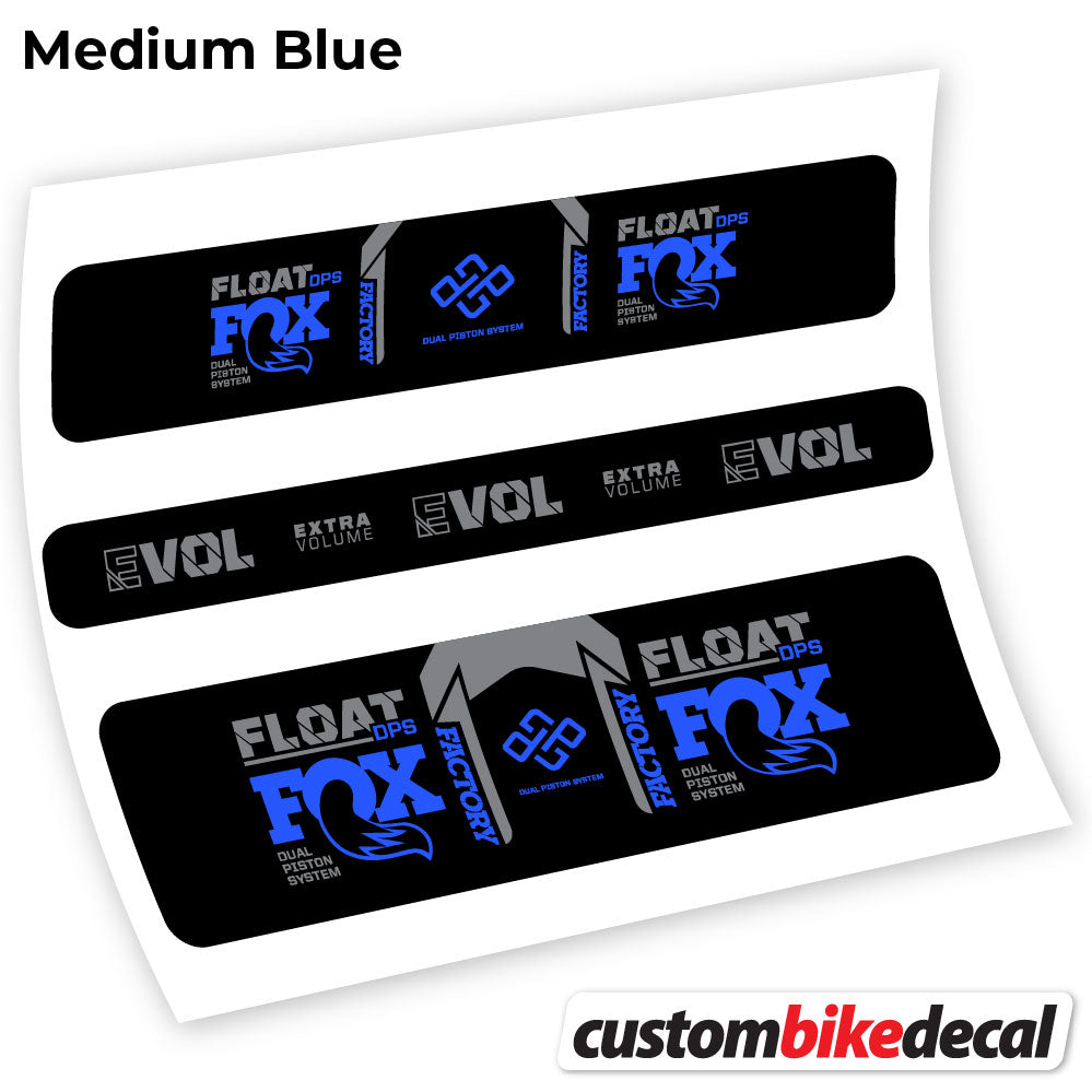 Medium Blue decal for Fox DPS Factory 2021 Remote rear shock – bike sticker vinyl