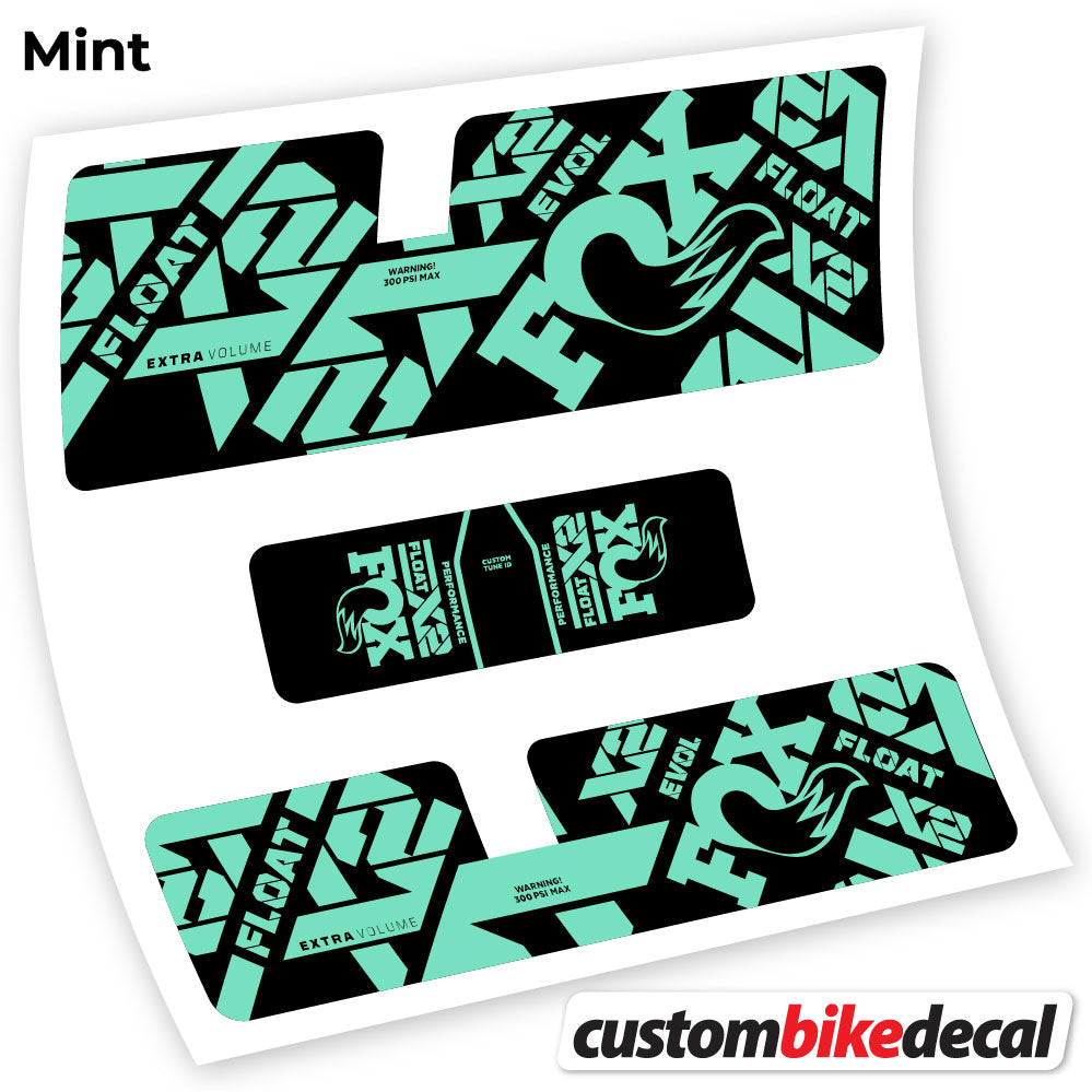 Mint decal for Fox X2 Performance 2021 rear shock – bike sticker vinyl