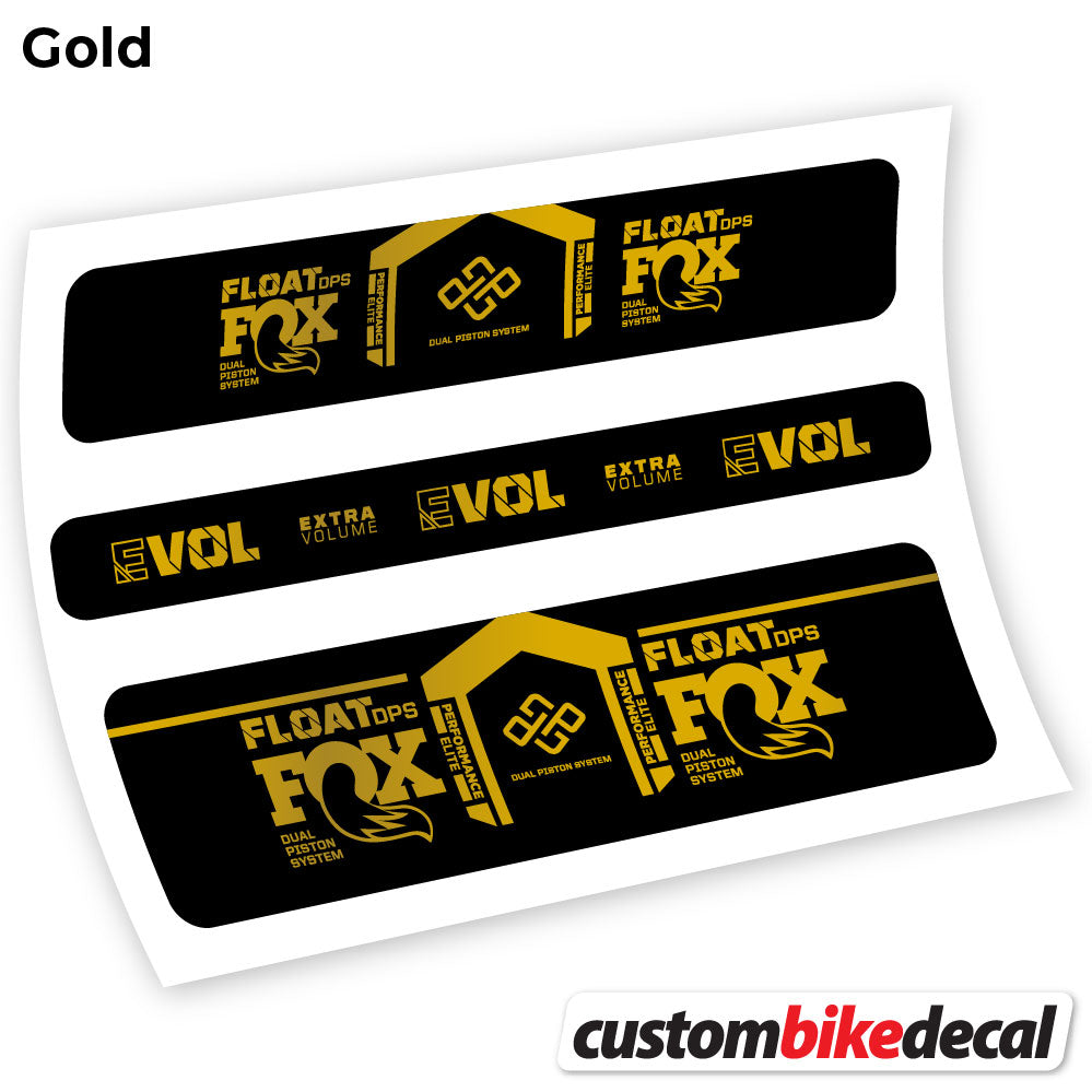 Gold decal for Fox DPS Performance Elite 2021 Remote rear shock – bike sticker vinyl