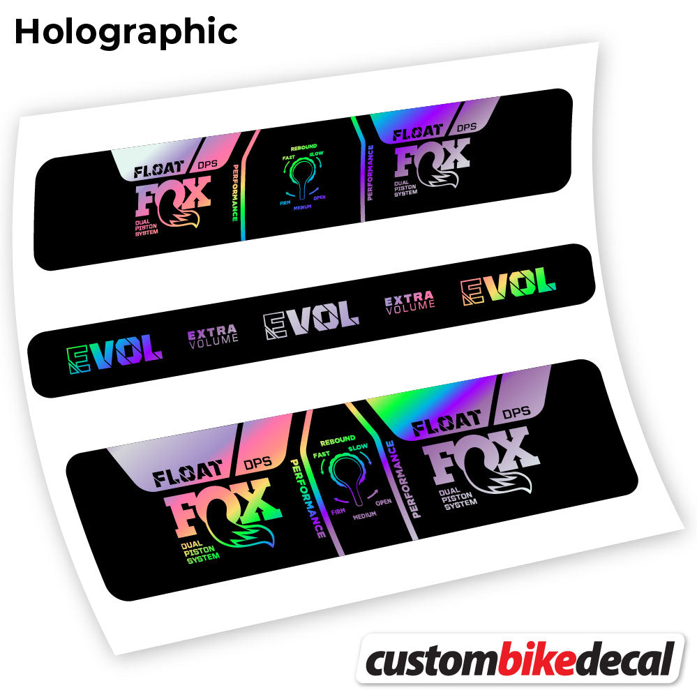 Hollographic decal for Fox DPS Performance 2021 rear shock – bike sticker vinyl