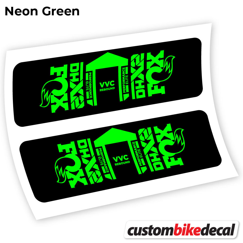 Neon Green decal for Fox DHX2 Elite 2021 rear shock – bike sticker vinyl