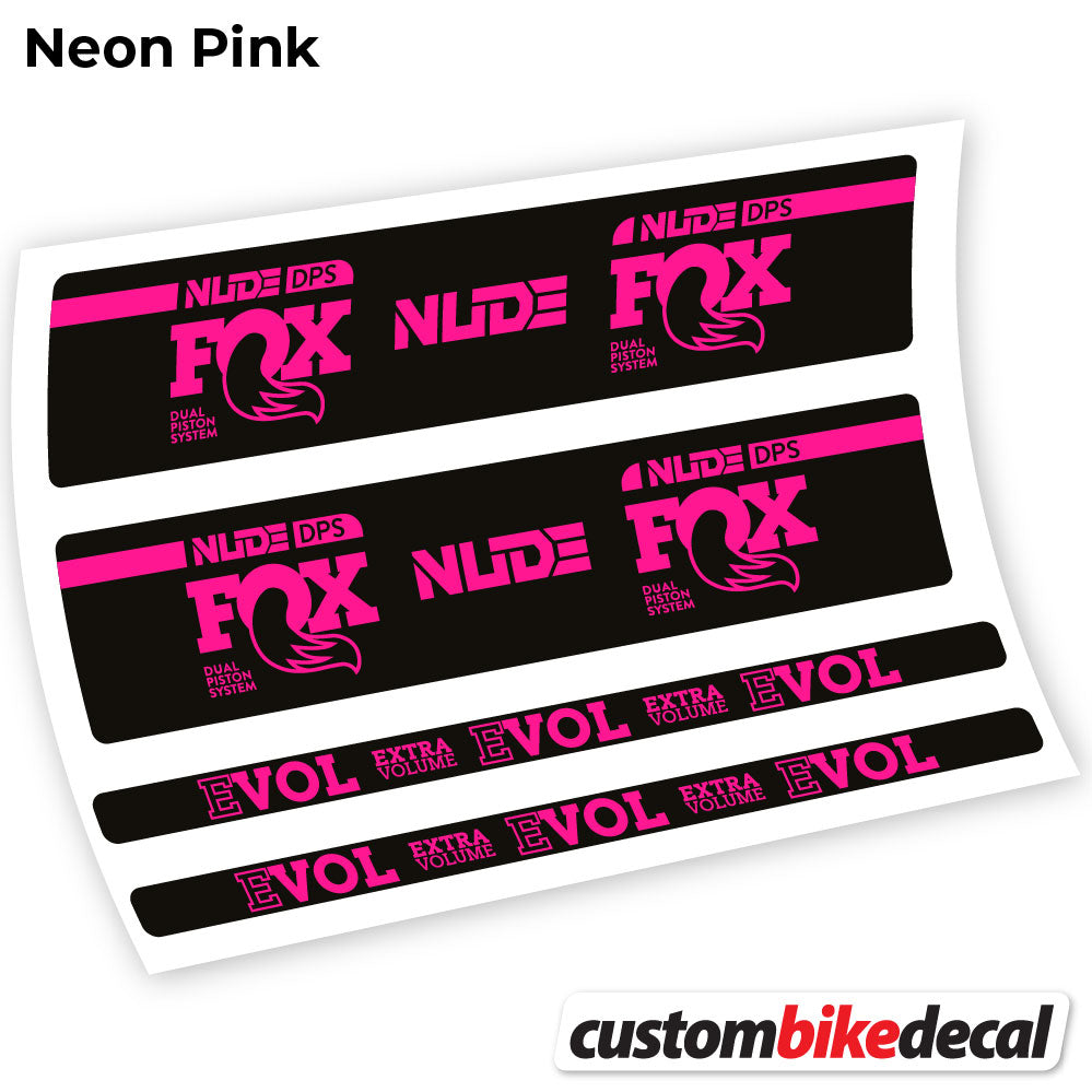 Neon Pink decal for Fox Nude DPS rear shock – bike sticker vinyl