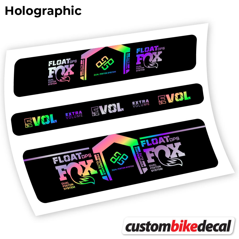 Hollographic decal for Fox DPS Performance Elite 2021 Remote rear shock – bike sticker vinyl