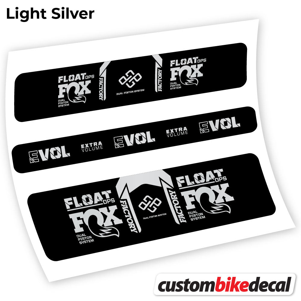 Light Silver decal for Fox DPS Factory 2021 Remote rear shock – bike sticker vinyl