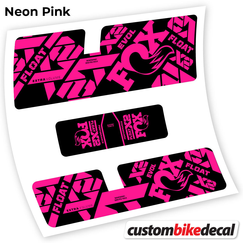 Neon Pink decal for Fox X2 Performance 2021 rear shock – bike sticker vinyl