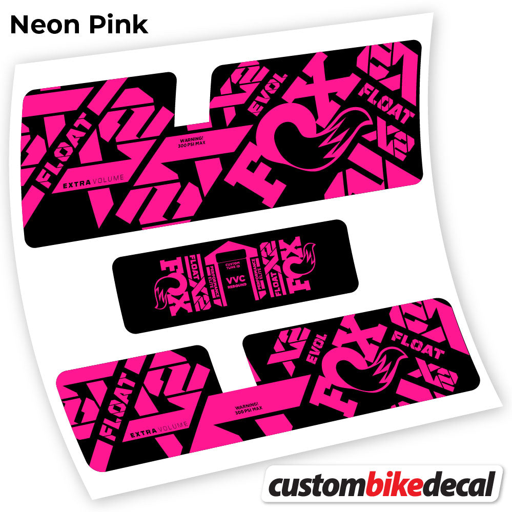 Neon Pink decal for Fox X2 Performance Elite 2021 rear shock – bike sticker vinyl