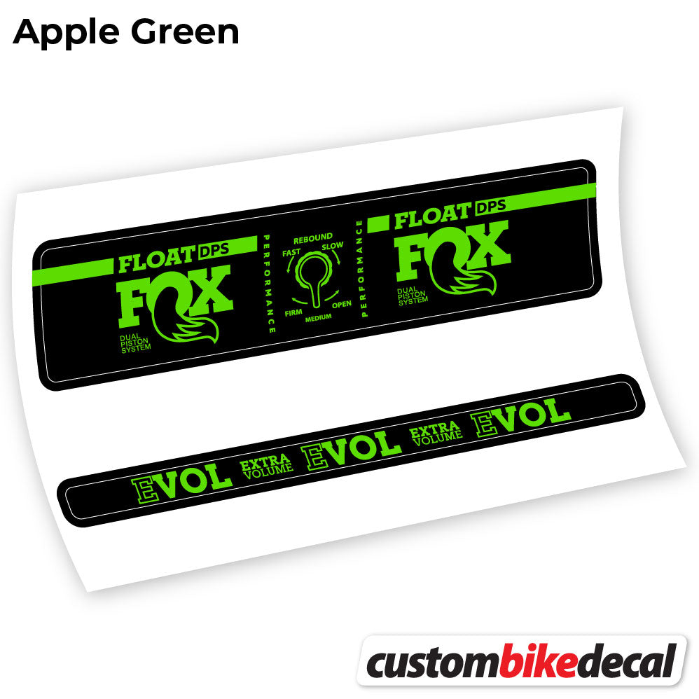 Apple Green decal for Fox Float DPS Performance rear shock – bike sticker vinyl