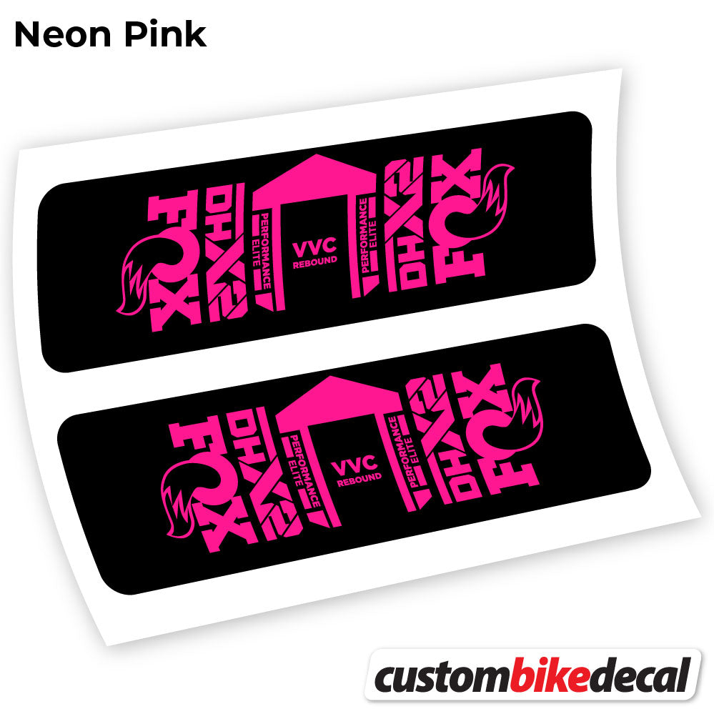 Neon Pink decal for Fox DHX2 Elite 2021 rear shock – bike sticker vinyl