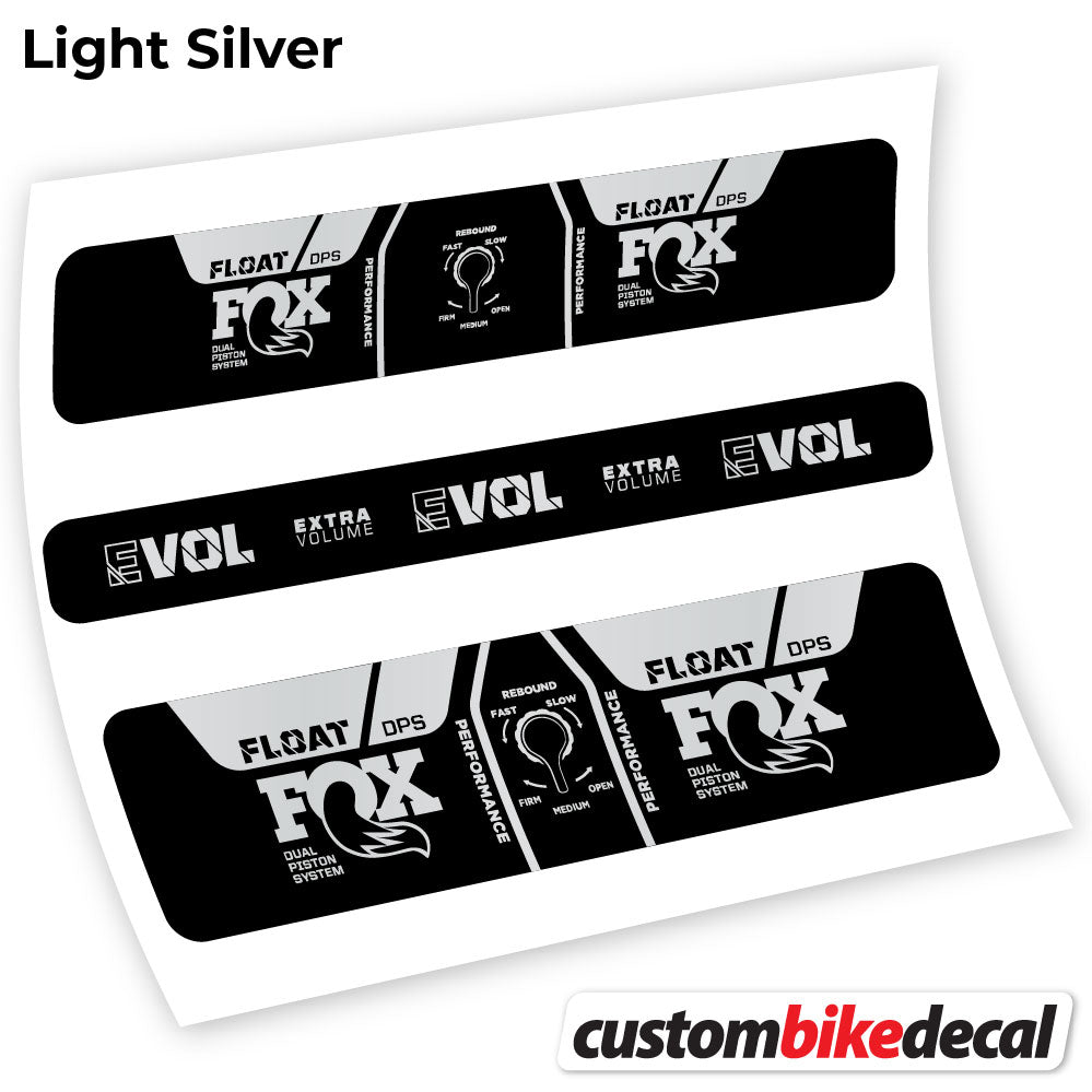 Light Silver decal for Fox DPS Performance 2021 rear shock – bike sticker vinyl