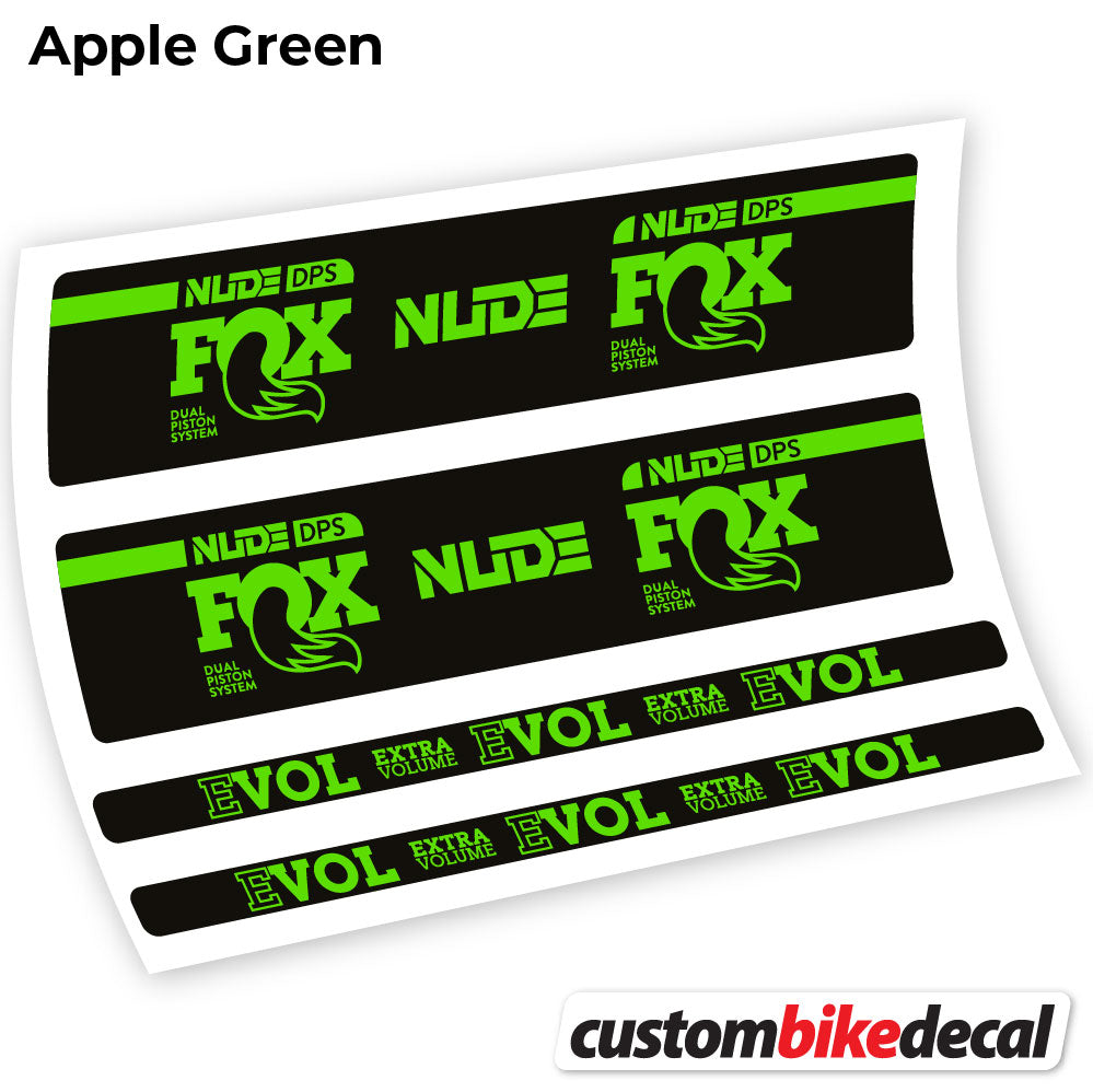 Apple Green decal for Fox Nude DPS rear shock – bike sticker vinyl