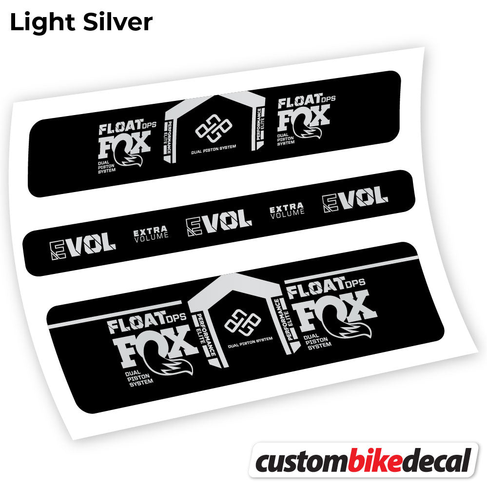 Light Silver decal for Fox DPS Performance Elite 2021 Remote rear shock – bike sticker vinyl