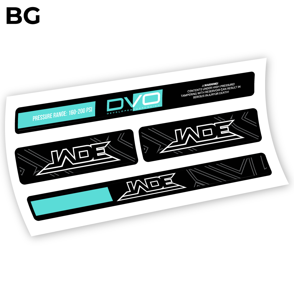 Stickers DVO Jade Coil 2019 compatibles Autocollants amortisseur