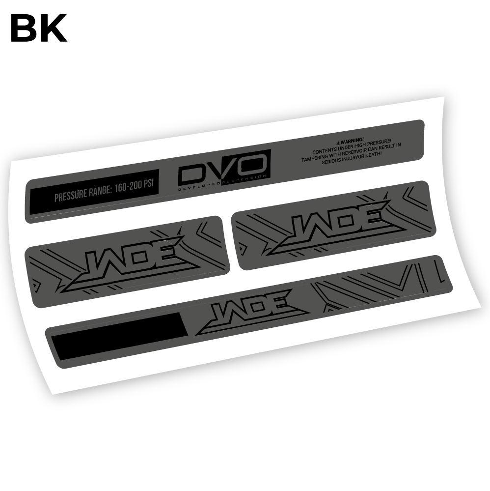 Stickers DVO Jade Coil 2019 compatibles Autocollants amortisseur