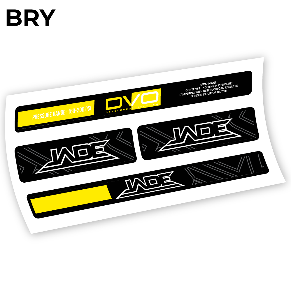 Stickers DVO Jade Coil 2019 compatibles Autocollants amortisseur