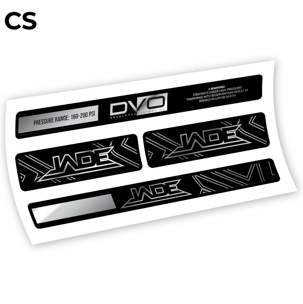Stickers DVO Jade Coil 2019 compatibles Autocollants amortisseur